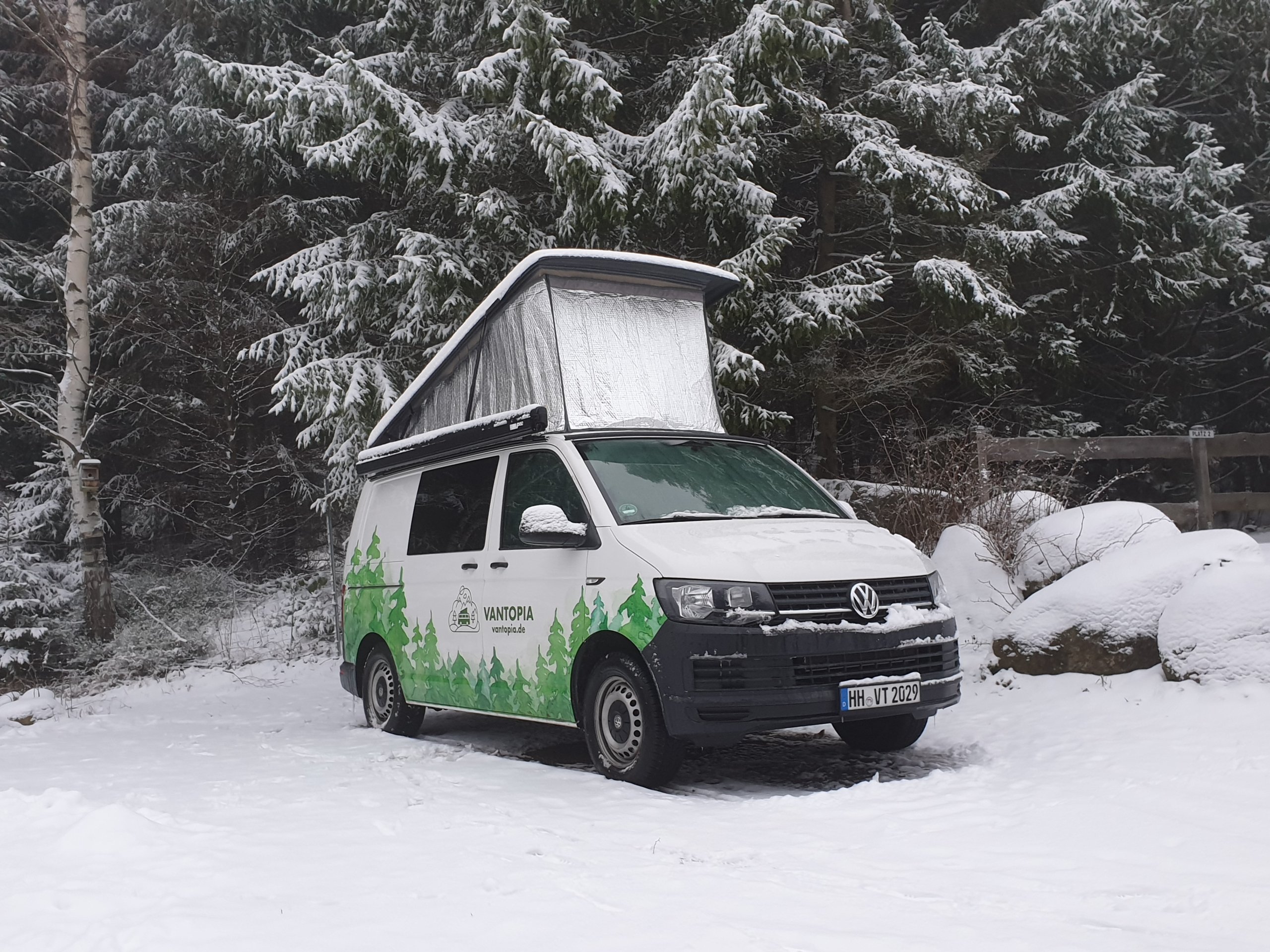 Wintercamping mit Bulli